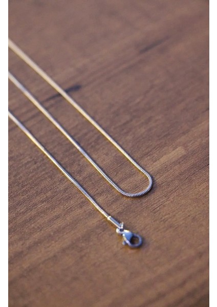 Gümüş Renkli Paslanmaz Çelik Italyan Zincir Kolye fiyatları