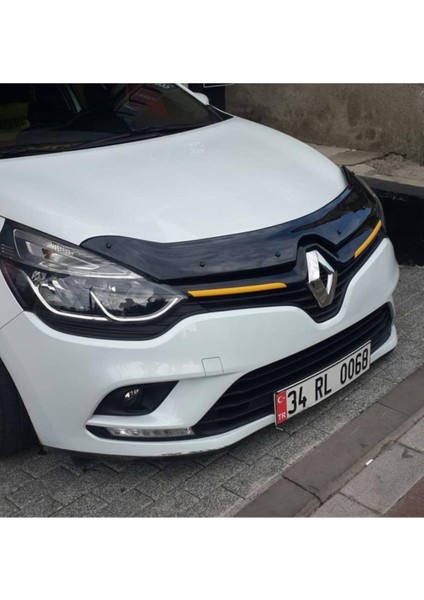 Renault Clio 4 Kaput Rüzgarlığı Parlak Siyah 2012-