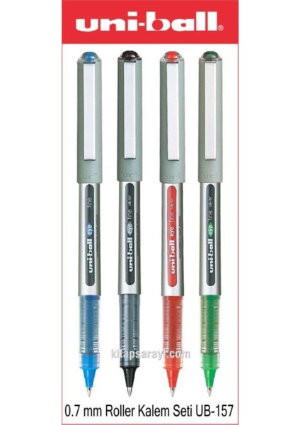 Uniball Eye Fine 0.7 mm Roller Kalem Seti 4 Adet UB-157