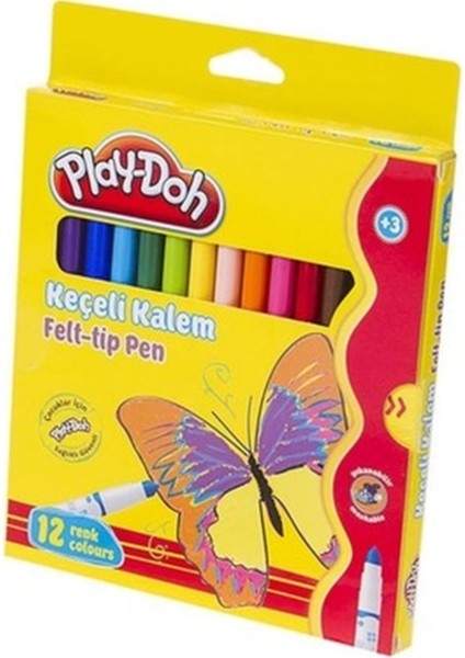 Play-Doh Keçeli Kalem 5 mm 12 Renk KE007