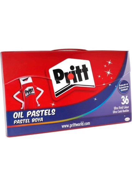 Pritt 36 Renk Çantalı Pastel 1048065