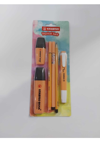 Pastel Set 6'lı Turuncu - Yeni