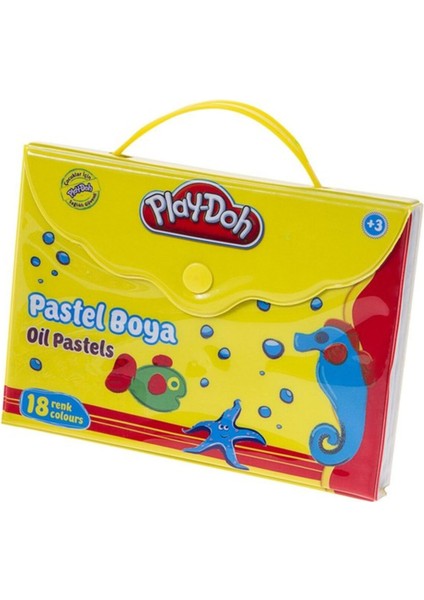 Çantalı 18 Renk Pastel Boya PLAY-PA006