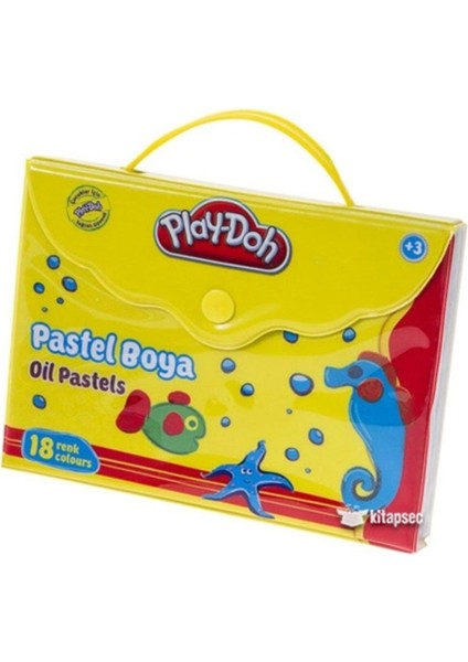 Play-Doh 18 Renk Pastel Boya Çantalı PA006