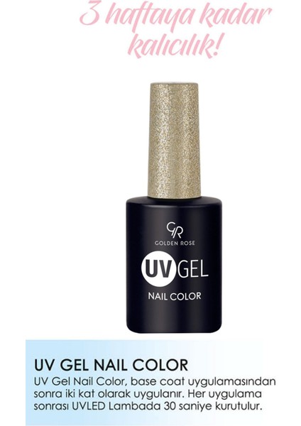 Uvgel Nail Color Kalıcı Oje 203