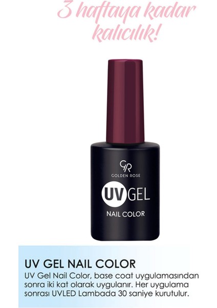 Uvgel Nail Color Kalıcı Oje 130