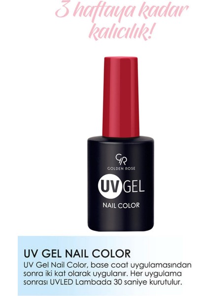 Golden Rose Uvgel Nail Color Kalıcı Oje 123