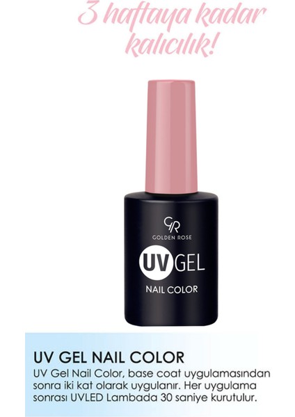 Golden Rose Uvgel Nail Color Kalıcı Oje 117