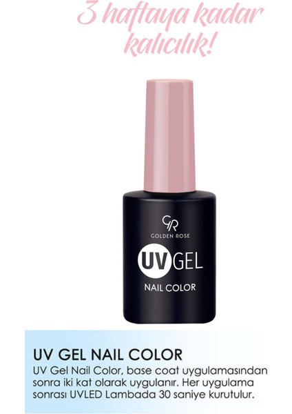 Golden Rose Uvgel Nail Color Kalıcı Oje 111