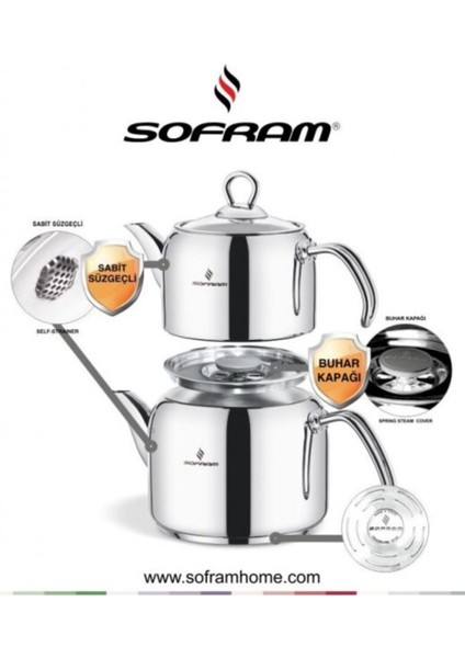 Soft Çelik Çaydanlık Buhar Kapaklı Mini Boy fiyatları
