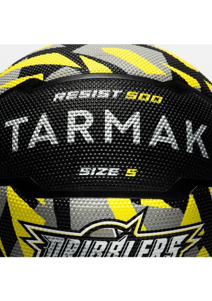 Basketbol Topu - 5 Numara - Siyah / Gri / Sarı - R500. 5 Numara -