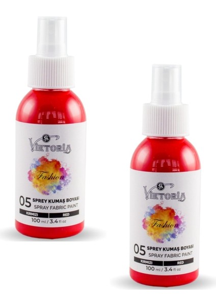 Kırmızı Sprey Kumaş Boyası (Orjinal Ürün) Vspkm 2 Adet