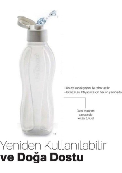 Eko Şişe 1 Litre Beyaz