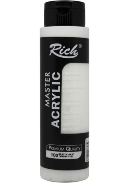 Akrilik Boya 500 cc Beyaz Renk Yüksek Kapatıcılığa Sahip Su Bazlı Dayanıklı Ürün