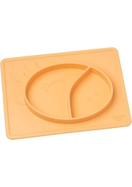 Prime Wee Baby 925 Prime Mama Tabağı Matlı Silikon Turuncu