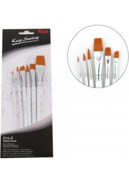 Richie Rich Design Rich Keep Smile Karma Fırça Seti 6'lı 7611226