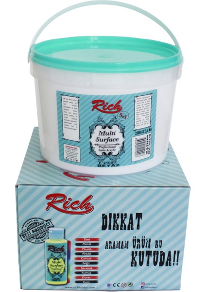 Boya Rich Multisurface Boya Beyaz 2500CC