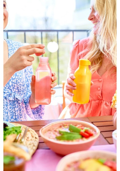 Eco Şişe Kare 500 ml Turuncu modelleri