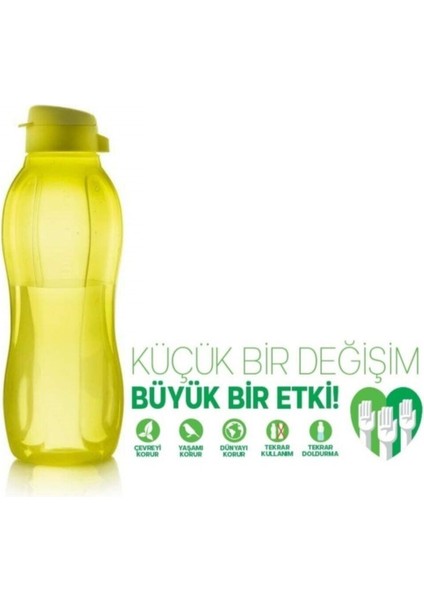Eko Şişe 1.5 Lt Matara Suluk Water Bottle Yeşil Hsgl
