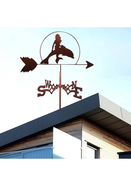 Dekoratif Paslanmaz Demir Deniz Kızı Hava Kanadı Dekor Süs (Yurt Dışından) indirimleri