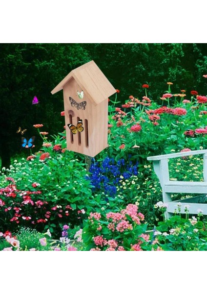 Kelebek Böcekleri Için Ahşap Kelebek Evi (Yurt Dışından) fırsatları
