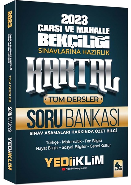 2023 Çarşı ve Mahalle Bekçiliği Sınavlarına Hazırlık Kartal Soru Bankası