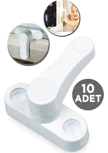 10 Adet Beyaz Kapı Pencere Emniyet Kilidi Pimapen Pvc Için Koruma Kilit Pvc Kilit Çocuk Pencere Kiliti