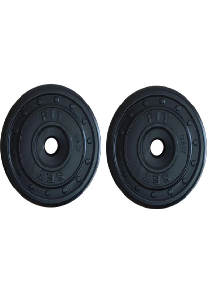 2 x 10 kg Dambıl ve Halter Ağırlık Plaka