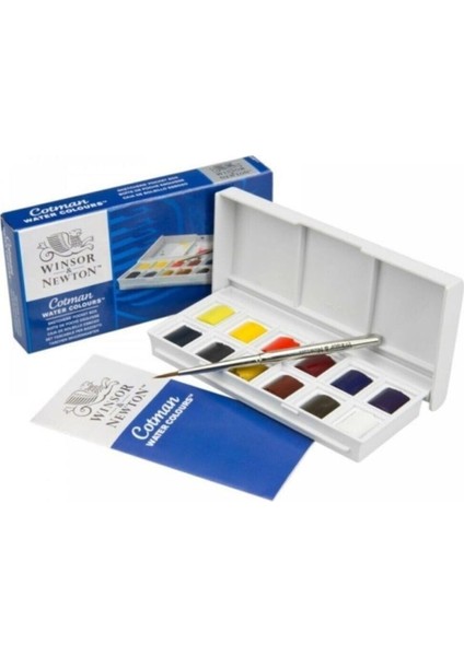Winsor Newton Winsor & Newton Cotman Sketchers` Pocket Box 1/2 Tablet Sulu Boya 12 Renk