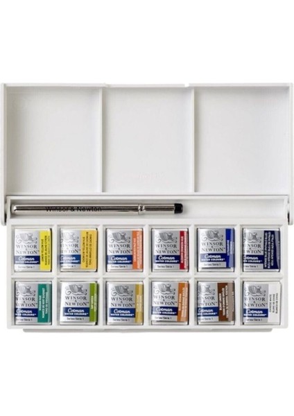 Winsor Newton Winsor & Newton Cotman Sketchers` Pocket Box 1/2 Tablet Sulu Boya 12 Renk fiyatları