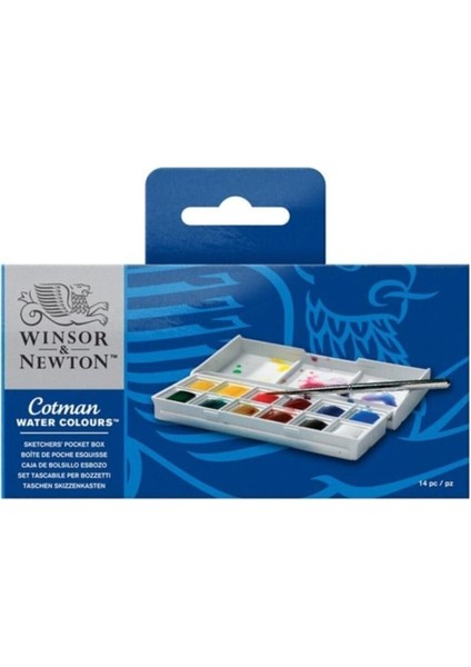 Winsor Newton Winsor & Newton Cotman Sketchers` Pocket Box 1/2 Tablet Sulu Boya 12 Renk modelleri