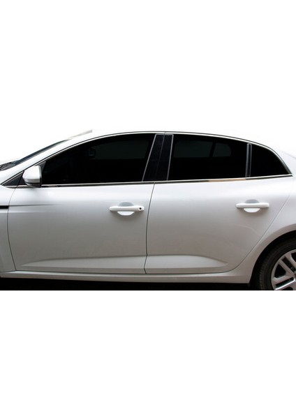 Omsa Renault Megane 4 Hb Krom Cam Çerçevesi 12 Parça 2021 ve Sonrası