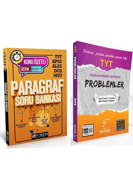 Panem Yayınları Konu Özetli Paragraf ve Karekök Problem Soru Bankası 3 Kitap Set