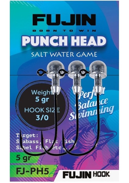 Punch Head Jig Head Fj-Ph #3/0 5gr