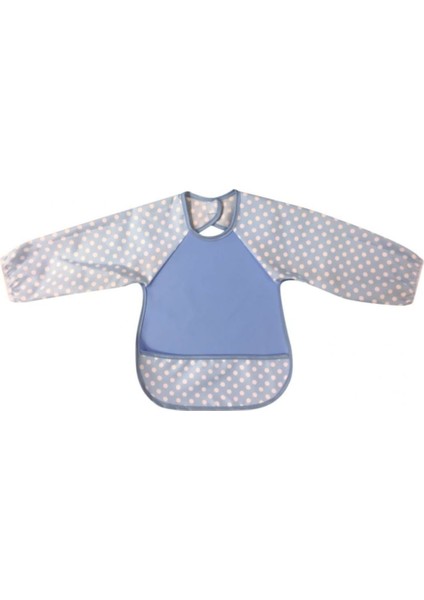 Kollu Mama Önlüğü - Mavi