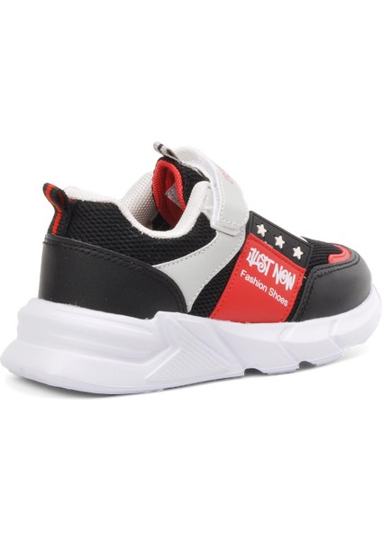 5003 Siyah-Kırmızı-Buz Cırt Cırtlı Çocuk Spor Ayakkabı fırsatları