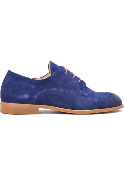 Premium 0252 Mavi-Nubuk Erkek Günlük Ayakkabı