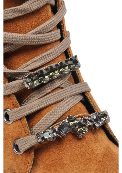 Sm-10 Taba Süet Fermuarlı Kadın Bot fiyatları