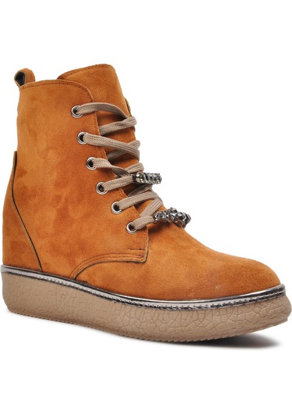 Sm-10 Taba Süet Fermuarlı Kadın Bot modelleri