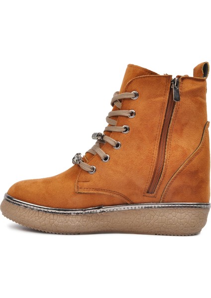 Sm-10 Taba Süet Fermuarlı Kadın Bot indirimleri