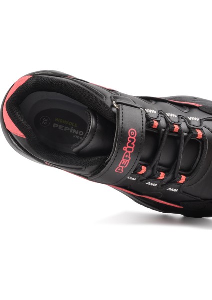553 F Siyah-Somon Cırt Cırtlı Erkek Çocuk Sneaker