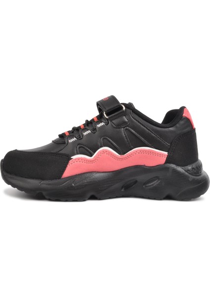 553 F Siyah-Somon Cırt Cırtlı Erkek Çocuk Sneaker