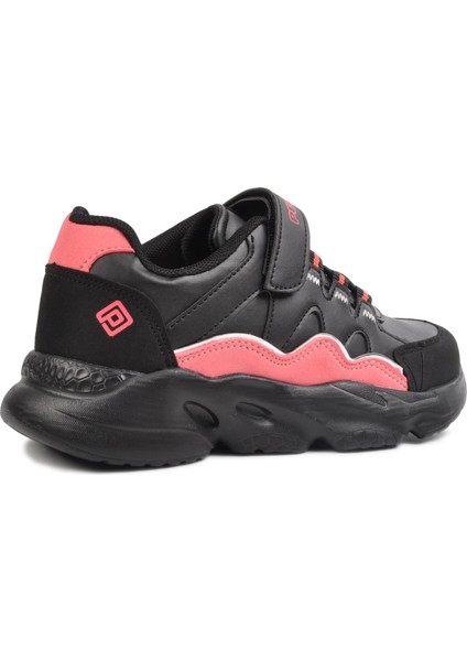 553 F Siyah-Somon Cırt Cırtlı Erkek Çocuk Sneaker