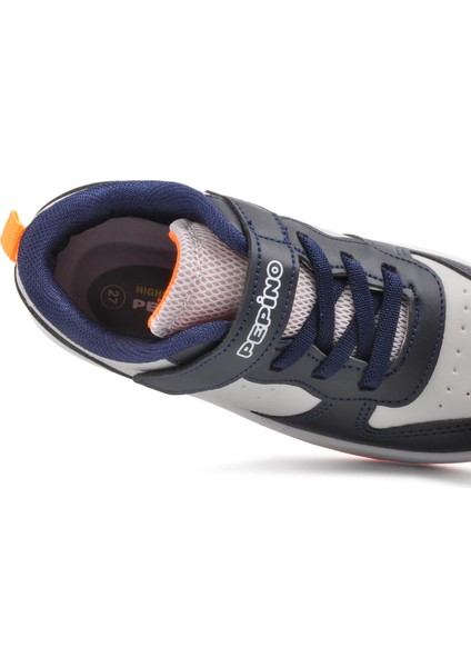 521 P Lacivert-Turuncu Erkek Çocuk Sneaker