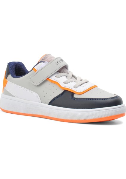 533 Buz-Lacivert-F.turuncu Cırt Cırtlı Çocuk Spor Ayakkabı modelleri