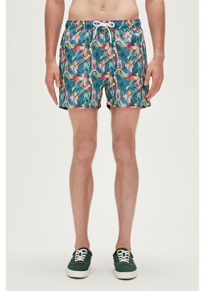 Parrot Swımshort Koyu Yeşil