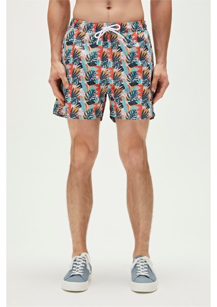 Monstera Swımshort Şeker Beyazı