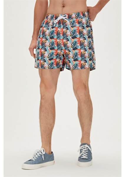 Monstera Swımshort Şeker Beyazı