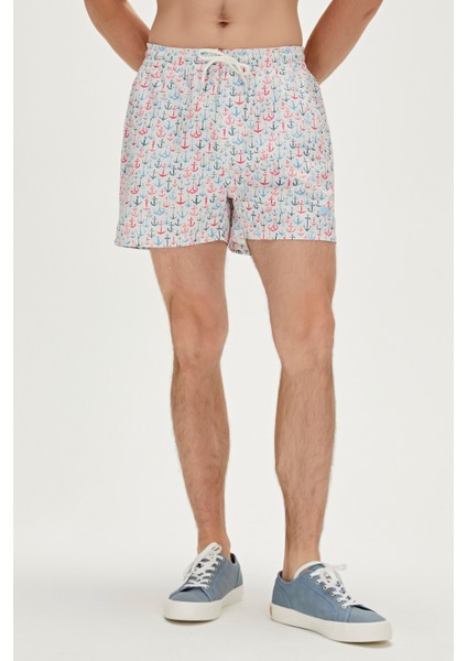 Bad Bear Anchor Swımshort Beyaz