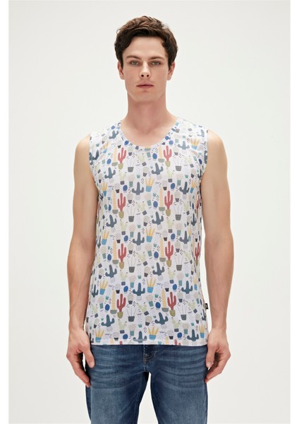 Areole Tank-Top Beyaz